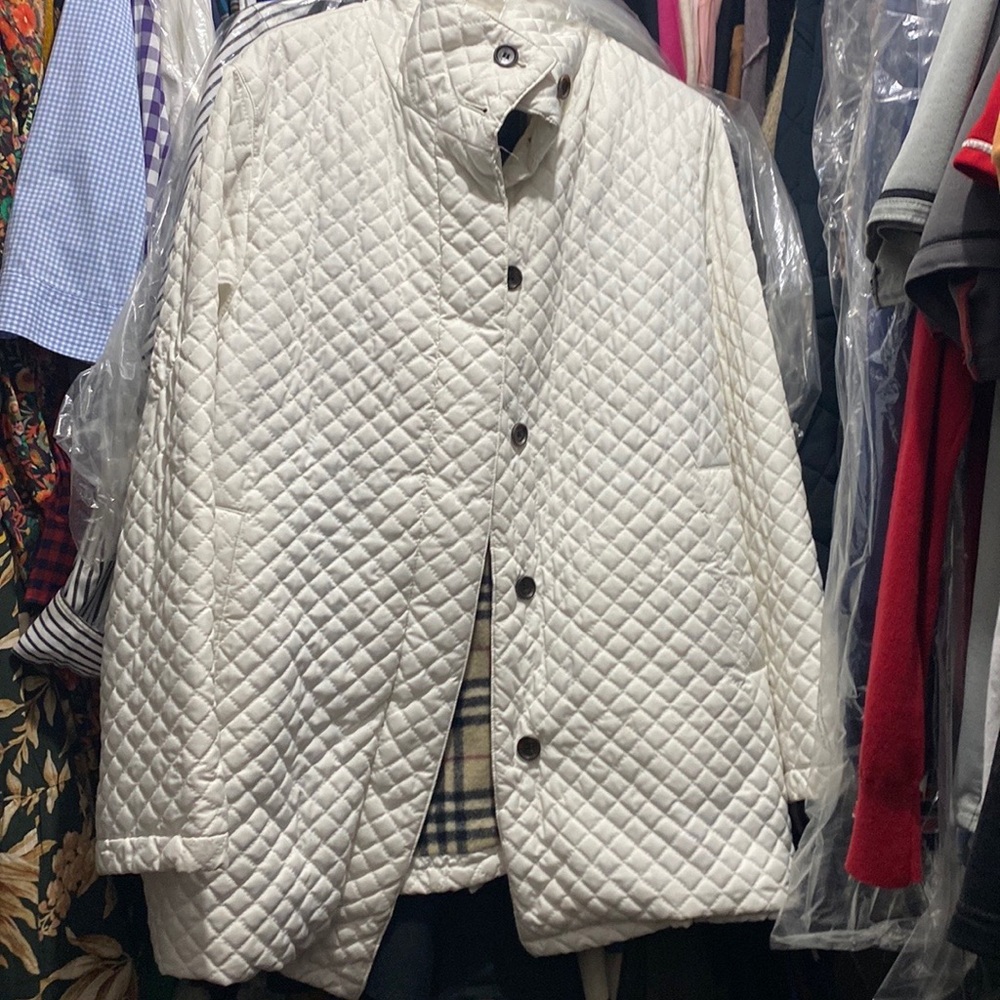 Women’s Burberry London Quilted Jacket wool lined.